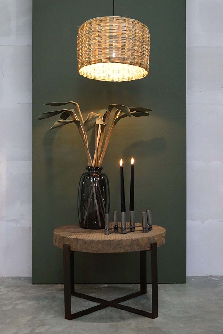 Natura loftlampe i naturfarvet bambus - medium